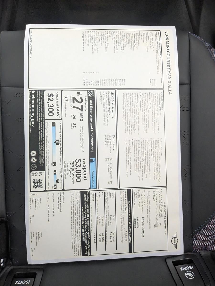 2026 MINI Cooper S Countryman ALL4 Iconic Base