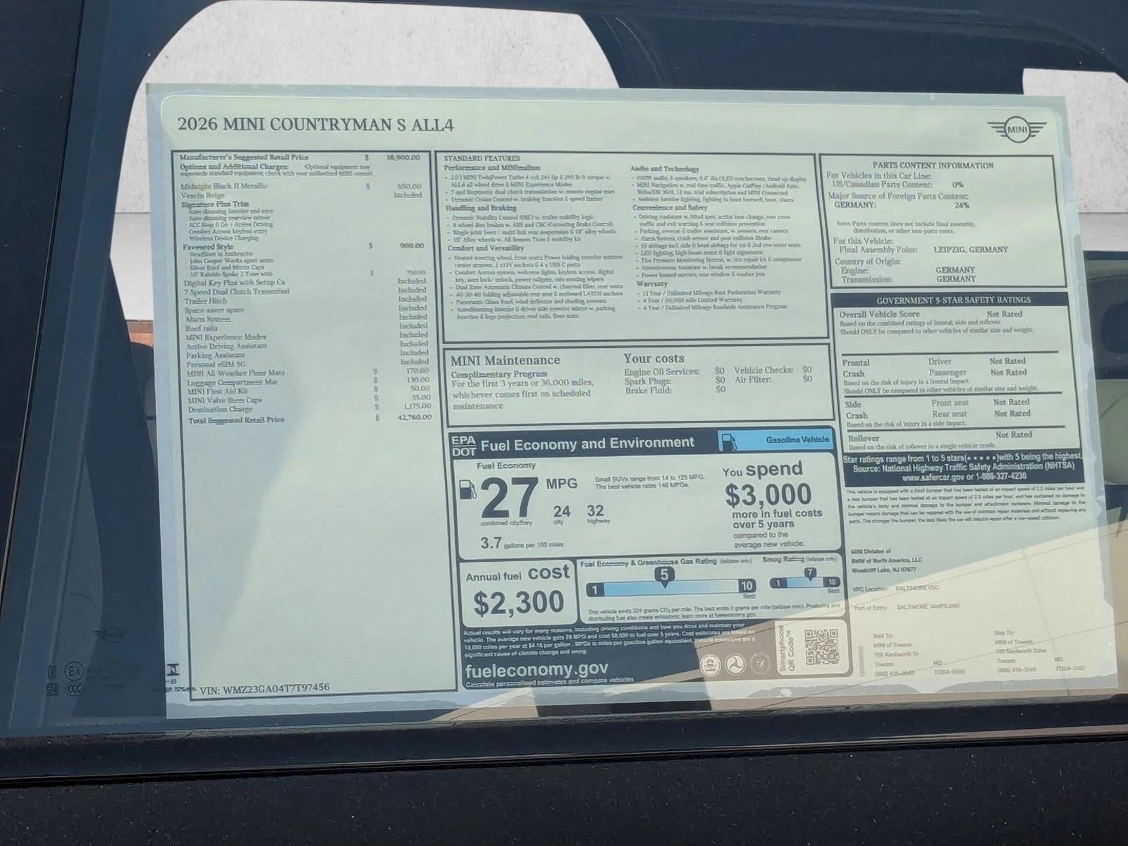 2026 MINI Countryman All4 Cooper S