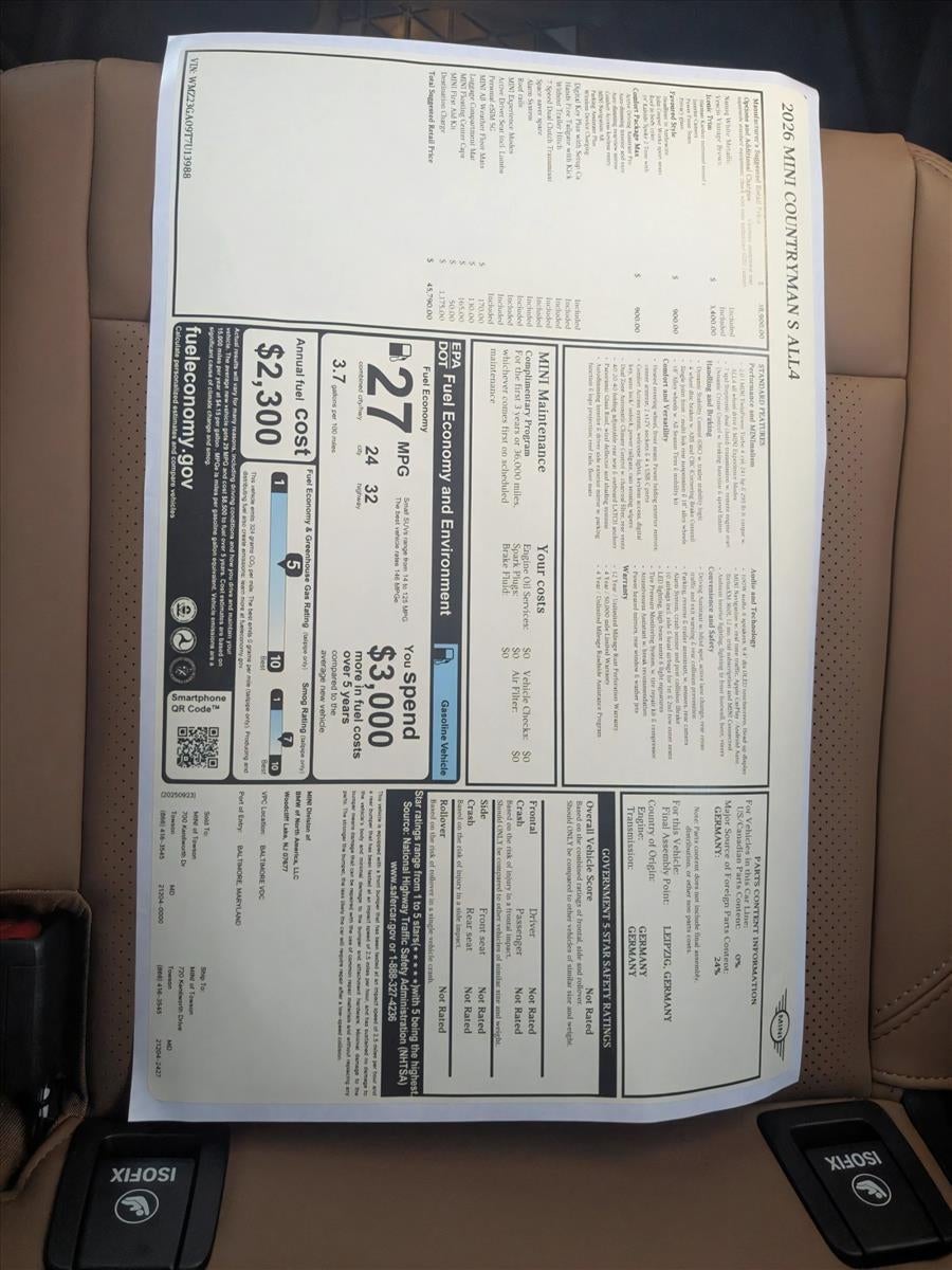 2026 MINI Cooper S Countryman ALL4 Iconic Base