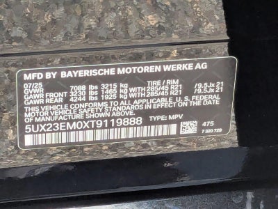 2026 BMW X7 xDrive40i Sports Activity Vehicle