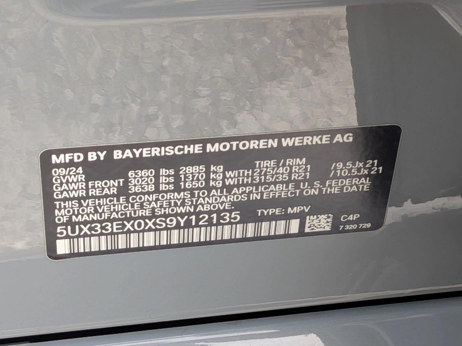 2025 BMW X6 xDrive40i Sports Activity Coupe