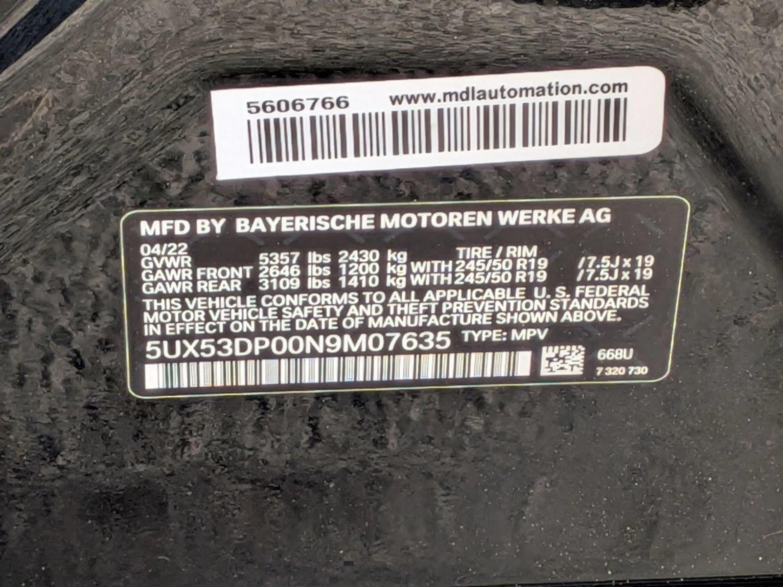 2022 BMW X3 xDrive30i Sports Activity Vehicle