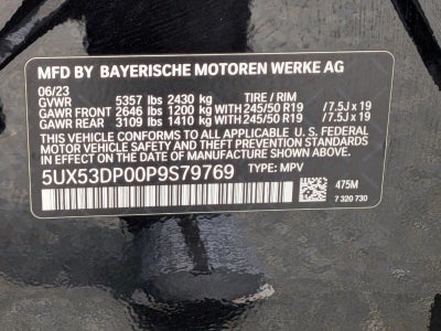 2023 BMW X3 xDrive30i Sports Activity Vehicle