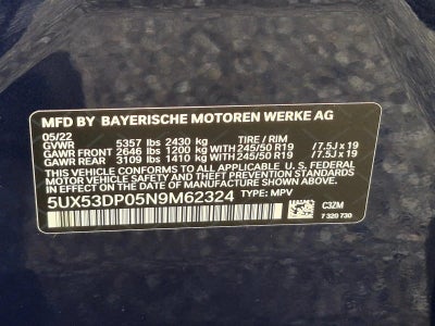 2022 BMW X3 xDrive30i Sports Activity Vehicle