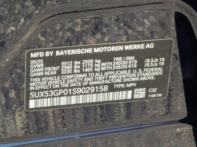 2025 BMW X3 30 xDrive Sports Activity Vehicle