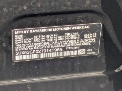 2026 BMW X3 30 xDrive Sports Activity Vehicle