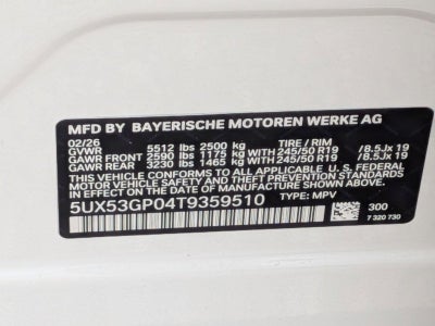 2026 BMW X3 30 xDrive Sports Activity Vehicle