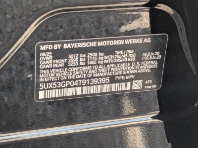 2026 BMW X3 30 xDrive Sports Activity Vehicle