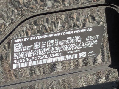 2025 BMW X3 30 xDrive Sports Activity Vehicle