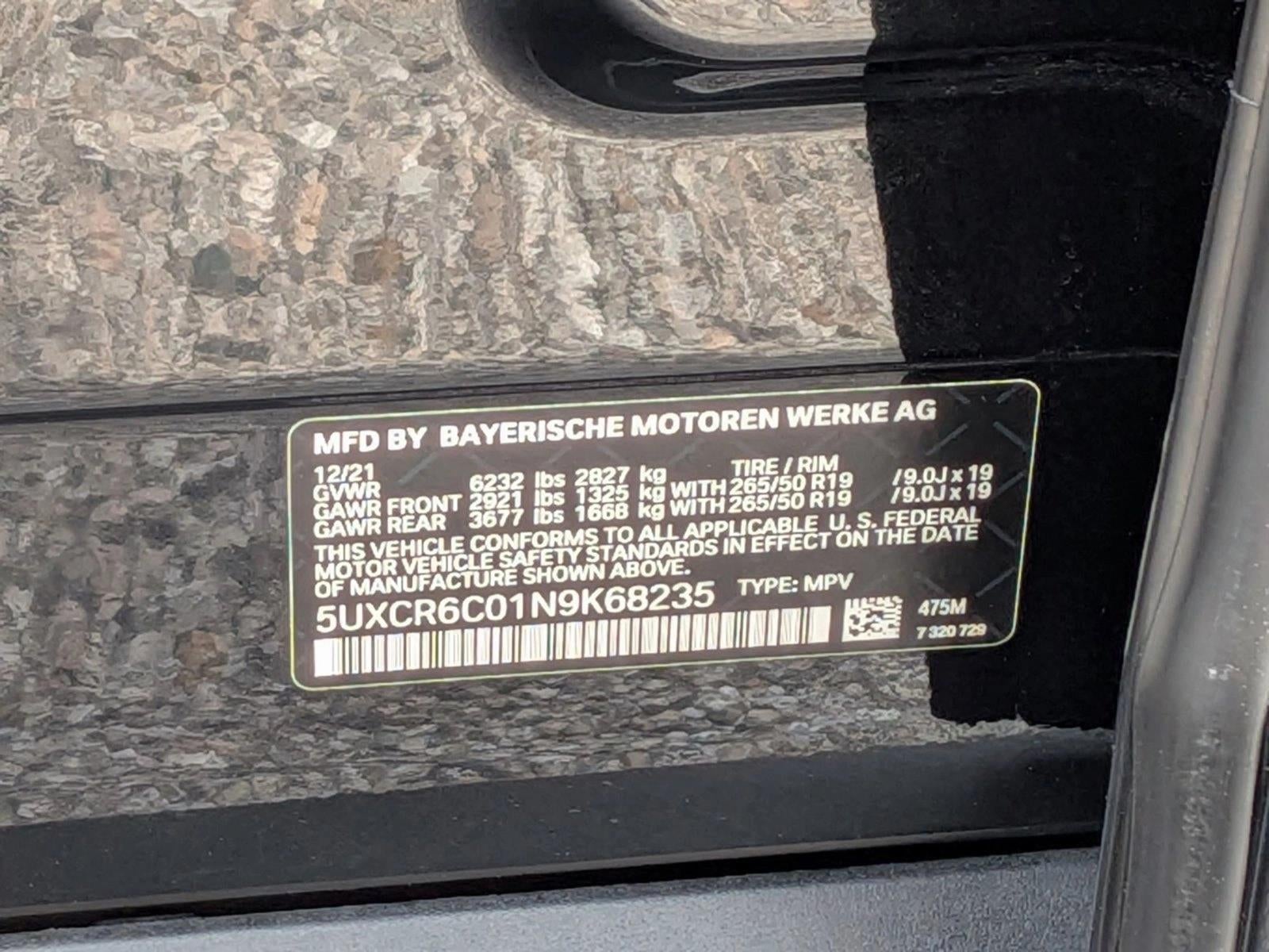 2022 BMW X5 xDrive40i Sports Activity Vehicle