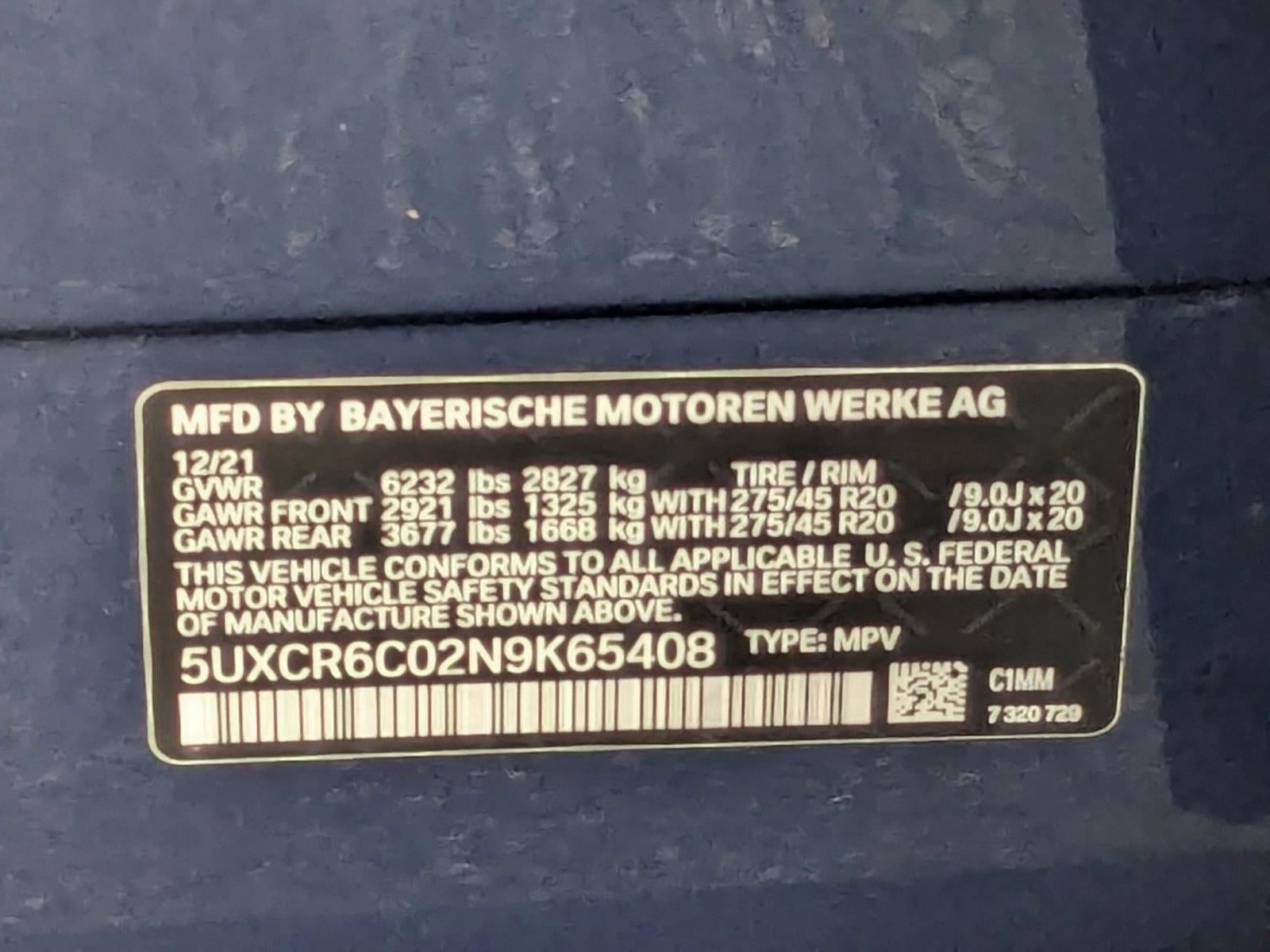 2022 BMW X5 xDrive40i Sports Activity Vehicle