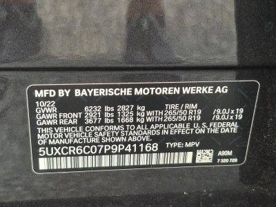 2023 BMW X5 xDrive40i Sports Activity Vehicle
