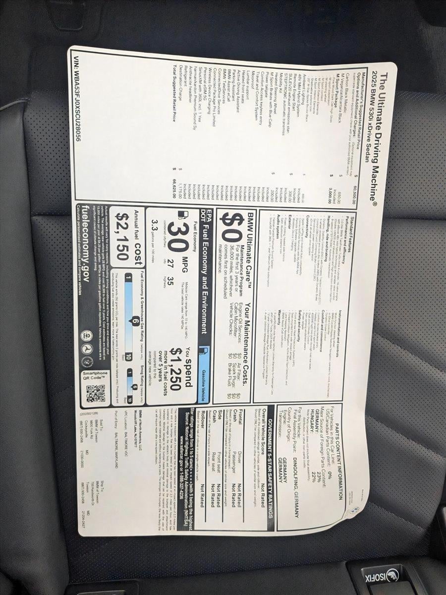 2025 BMW 530i xDrive Sedan