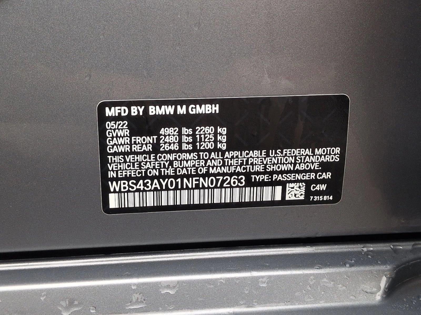 2022 BMW M3 M3 Competition xDrive Sedan