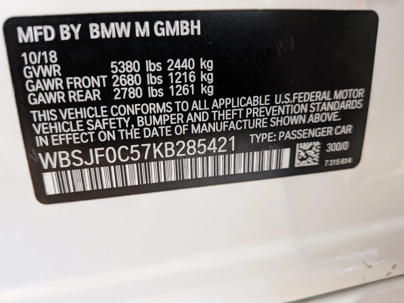 2019 BMW M5 M5 Competition Sedan