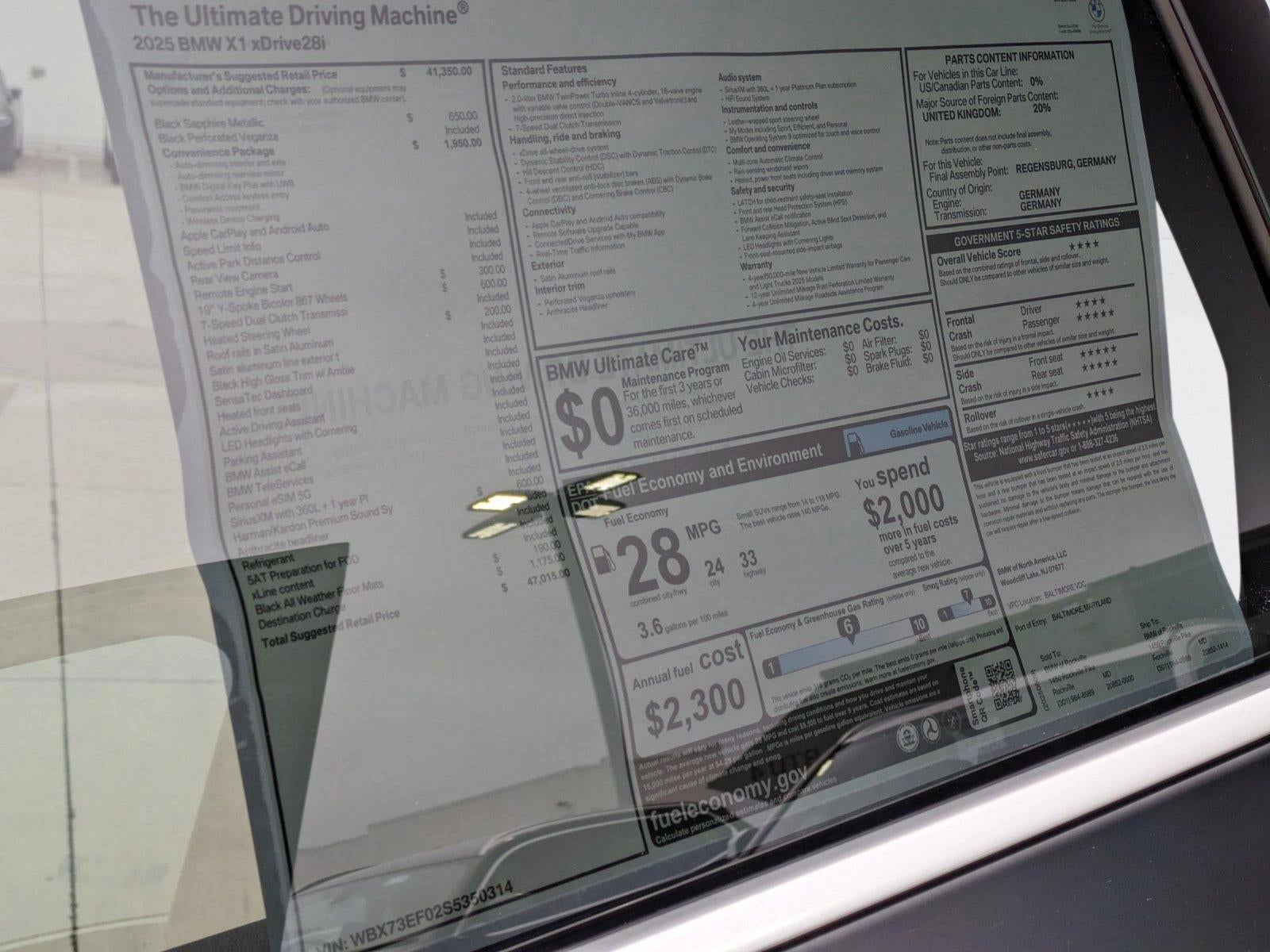 2025 BMW X1 xDrive28i Sports Activity Vehicle