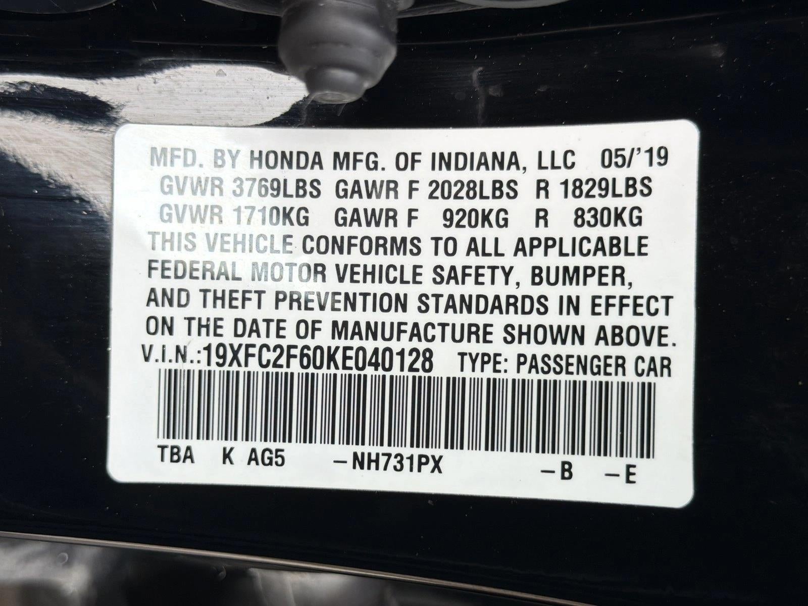 2019 Honda Civic Sedan LX CVT