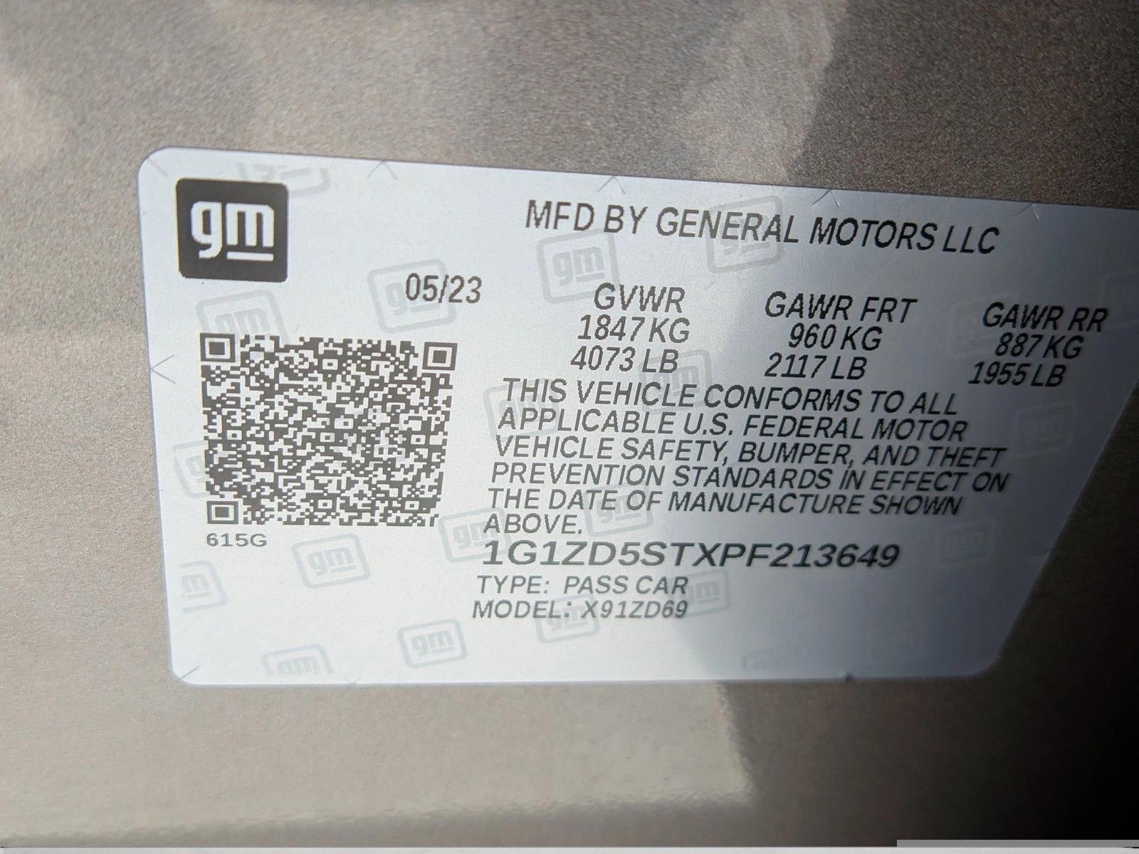 2023 Chevrolet Malibu 4dr Sdn 1LT