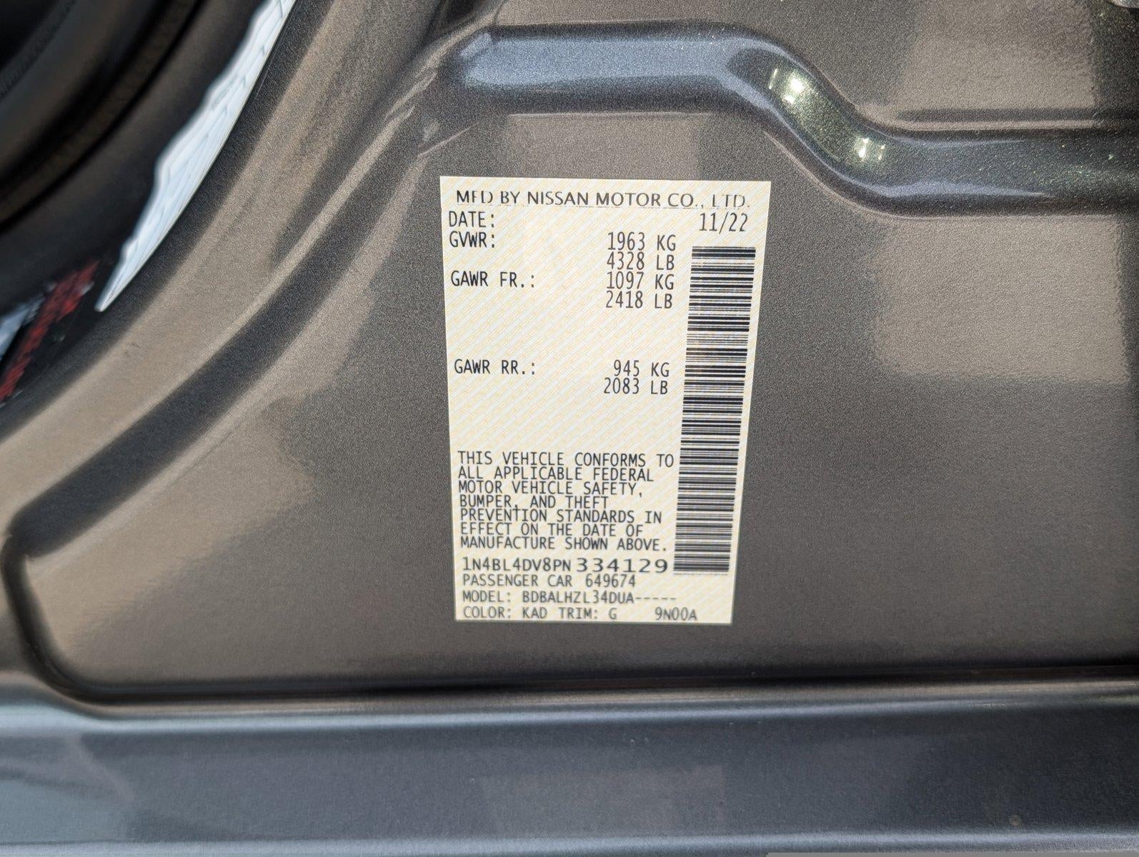 2023 Nissan Altima 2.5 SV Sedan