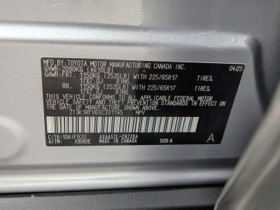 2025 Toyota RAV4 LE FWD (Natl)