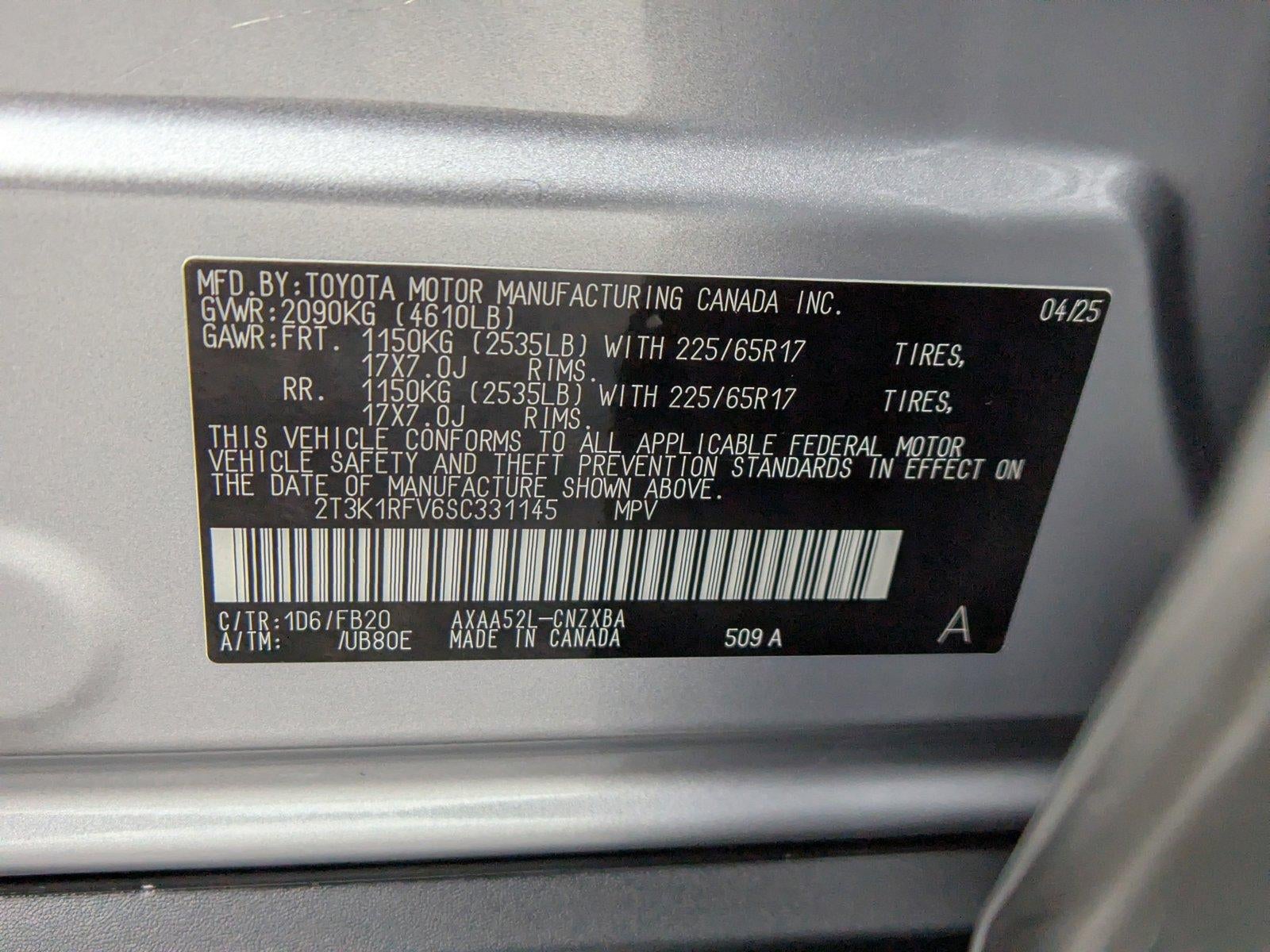 2025 Toyota RAV4 LE FWD (Natl)