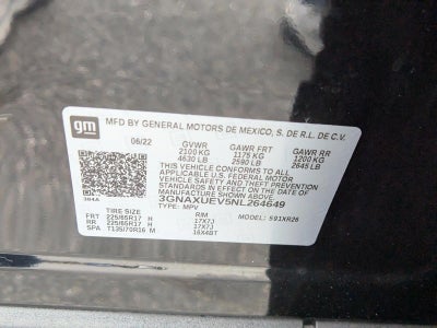 2022 Chevrolet Equinox AWD 4dr LT w/1LT
