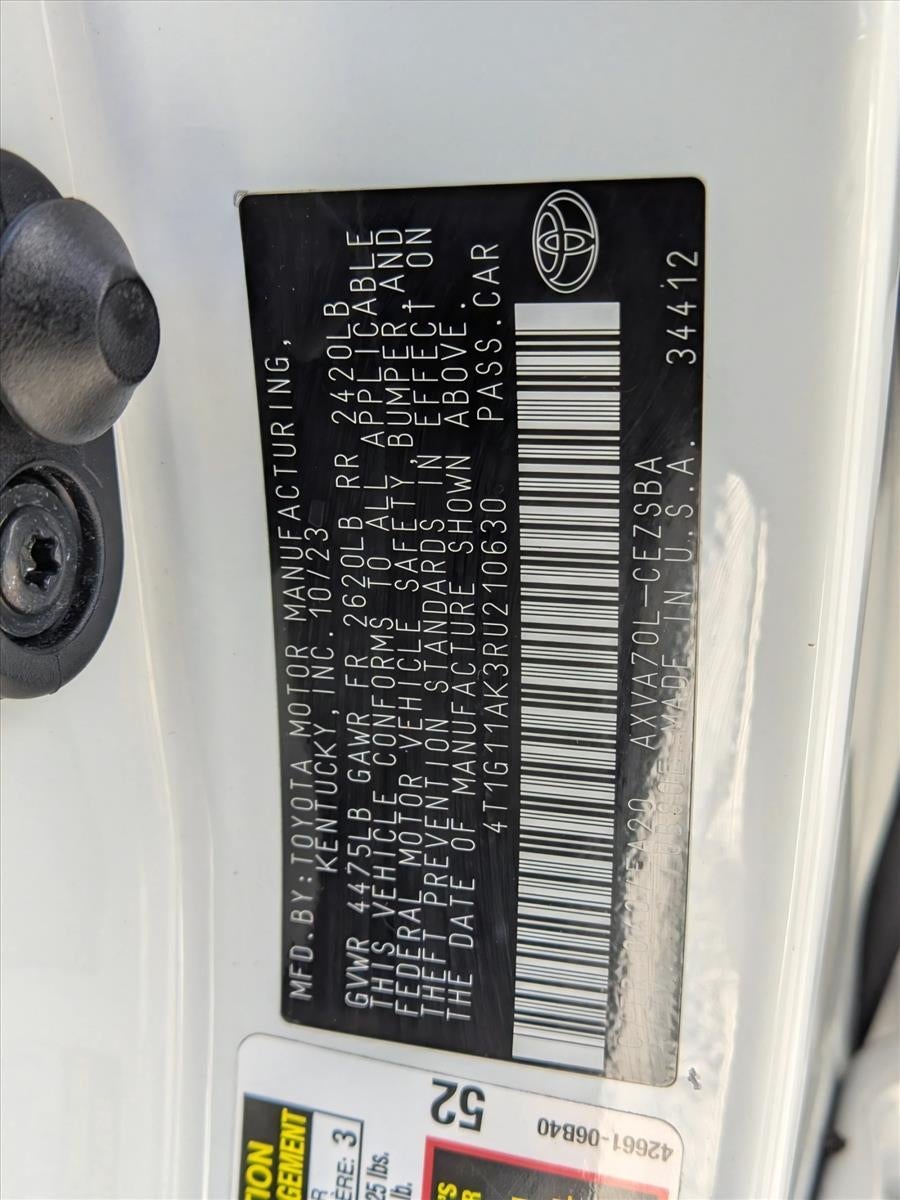 2024 Toyota Camry SE Auto (Natl)