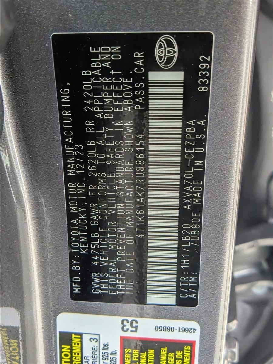 2024 Toyota Camry XSE Auto (Natl)