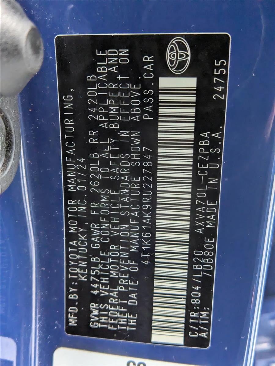 2024 Toyota Camry XSE Auto (Natl)