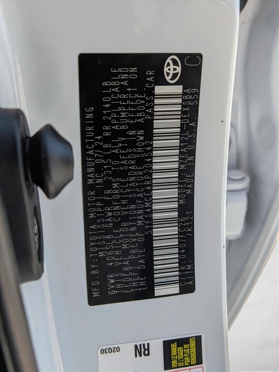 2024 Toyota Corolla SE CVT (Natl)