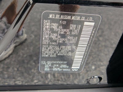 2023 INFINITI QX80 LUXE AWD