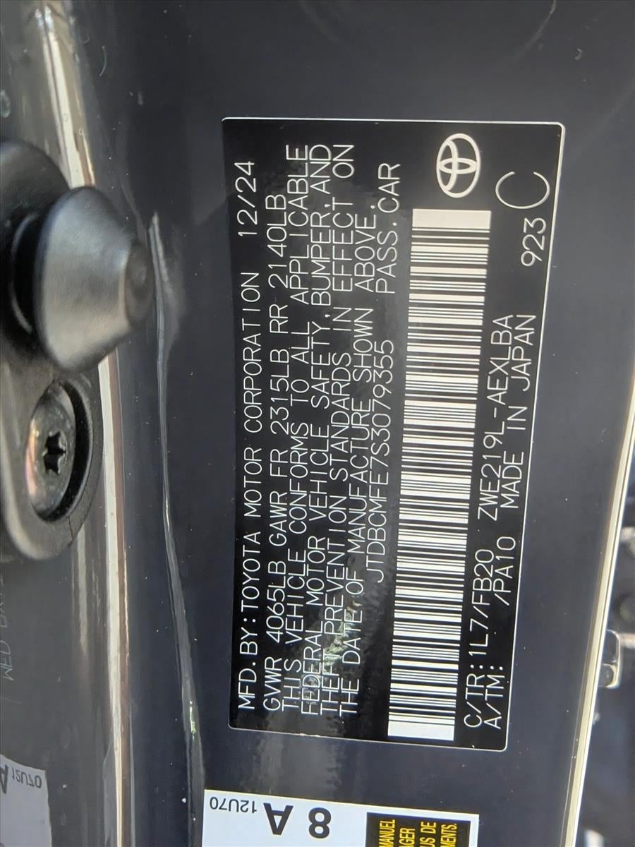 2025 Toyota Corolla Hybrid LE FWD (Natl)