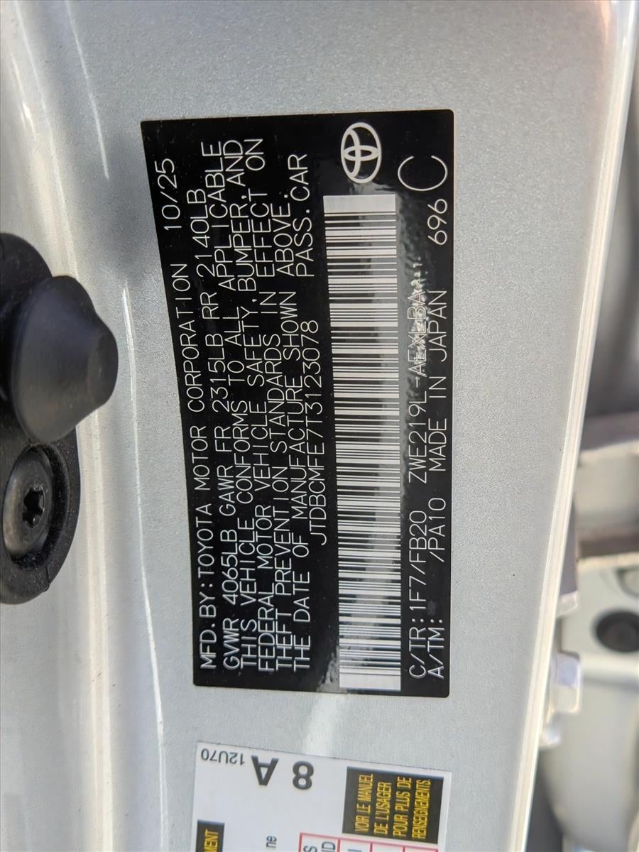 2026 Toyota Corolla Hybrid LE FWD (Natl)