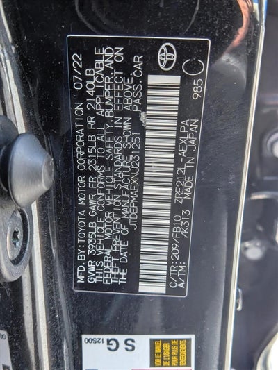 2022 Toyota Corolla LE CVT (Natl)