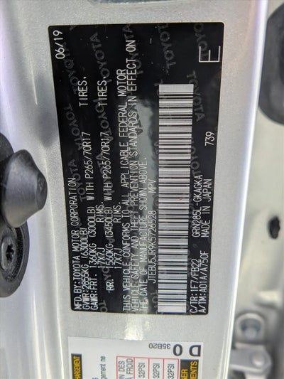 2019 Toyota 4Runner SR5 4WD (Natl)