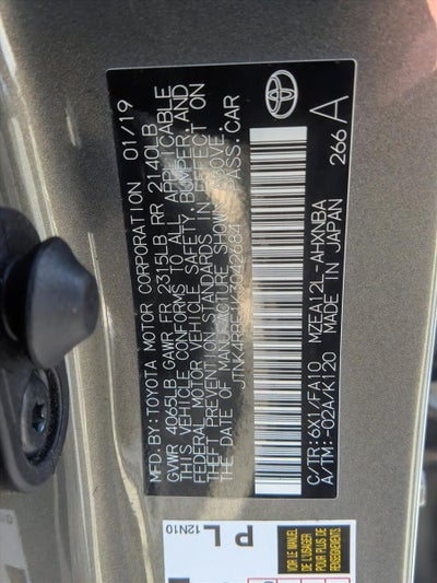 2019 Toyota Corolla Hatchback SE CVT (Natl)