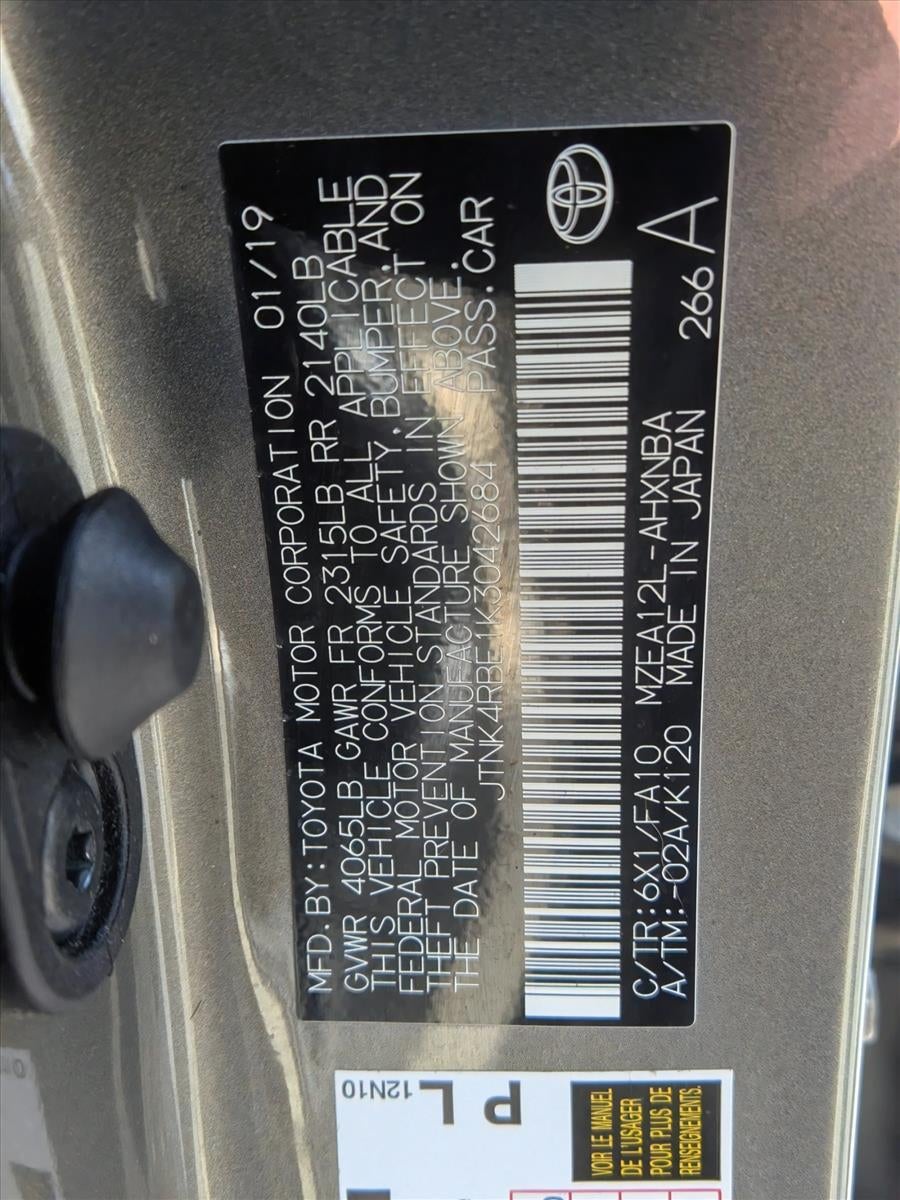 2019 Toyota Corolla Hatchback SE CVT (Natl)