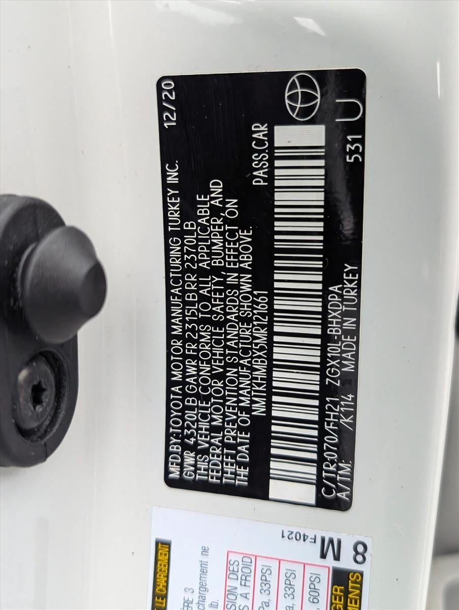 2021 Toyota C-HR LE FWD (Natl)