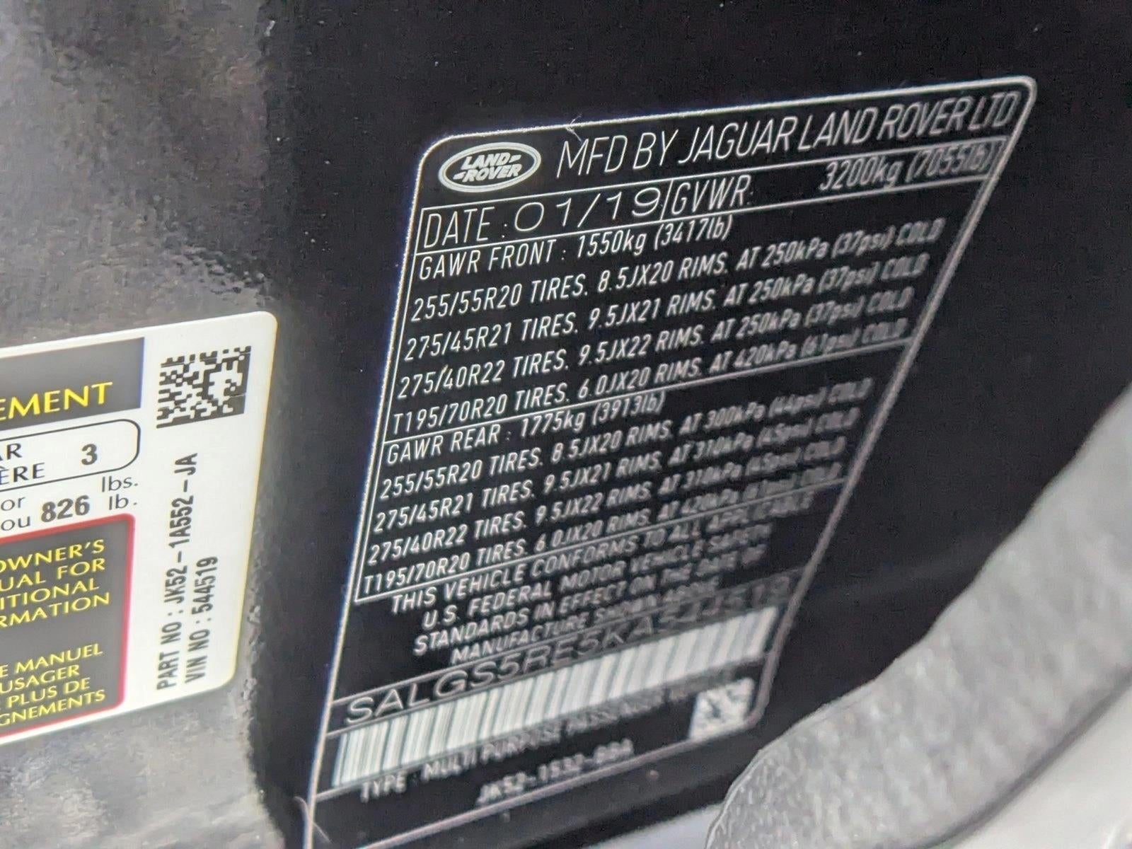 2019 Land Rover Range Rover V8 Supercharged LWB