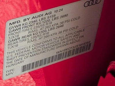 2025 Audi Q3 S line Premium 45 TFSI quattro